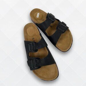 🆕 CUSHIONAIRE Lane Cork Footbed Sandals – Size 9 – NWOT 👡 - WSH-100055